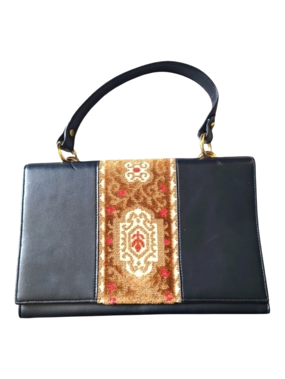VINTAGE Empress USA Black Handbag Purse